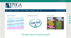 Desktop Screenshot of pdga-europe.com